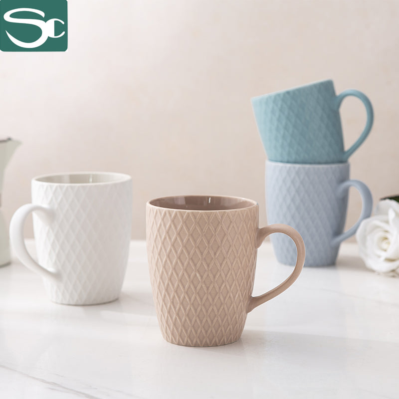 Embossed Color Glaze Mug series